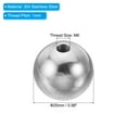 thumbnail image 2 of Uxcell M6x25mm Ball Nuts Knob, 4 Pack Thread 304 Stainless Steel Round Blind Hole Screw Cap Cover, Silver, 2 of 6