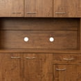 thumbnail image 5 of 70.87" Tall Wardrobe& Kitchen Cabinet, with 6-Doors, 1-Open Shelves and 1-Drawer, Freestanding Kitchen Buffet Hutch Cupboard, for Bedroom, Kitchen, Compact Space, Walnut, 5 of 7