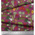 thumbnail image 2 of Soimoi Rayon Fabric Dot & Mix Vegetable Print Sewing Fabric Yard 42 Inch Wide, 2 of 3