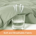 thumbnail image 4 of All Season Queen Comforter Set Soft Quilted Down Alternative Comforter+ Pillow Shams with Corner Tabs Winter Summer Warm Fluffy Machine Washable (Queen Grey), 4 of 7