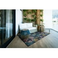 thumbnail image 2 of Linon Outdoor Washable Area Rug Collection, Navy and Gold, 3' x 5', 2 of 7