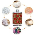 thumbnail image 6 of Yayeee 4 Pack Qtip Holder Bathroom Cotton Swab Canister with Lid Clear Dispenser Set, Leopard Print, 6 of 6