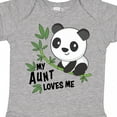 thumbnail image 4 of Inktastic My Aunt Loves Me Cute Panda Boys or Girls Baby Bodysuit, 4 of 5
