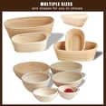 thumbnail image 4 of Amdohai Round Oval-shaped Triangle-shaped Bread Proofing Basket Natural Rattan Proving Basket Sourdough for Kitchen Home Bakers with Liner Cloth, 4 of 8