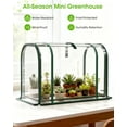 thumbnail image 3 of Mini Greenhouse Indoor Outdoor, 22.6*16.9*12.8 Inch Portable Tabletop Plant Greenhouse for Plant Growth and Seedling Propagation, Small Greenhouses for Garden Balcony Windowsill Home Use, 3 of 10