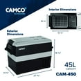 thumbnail image 2 of Camco Portable Refrigerator with Bluetooth, 30 lb, 2 of 12
