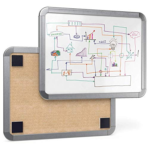 Arteza Framed Magnetic White Board Set Office & School Supplies for Home Teachers Projects 2-Pack Dry Erase Lap Boards with Markers & Magnets Students Brainstorming Planning 8-1/2x11 Inches 