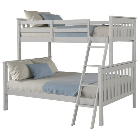 Angel Line Hudson Twin over Full Bunk Bed, Gray