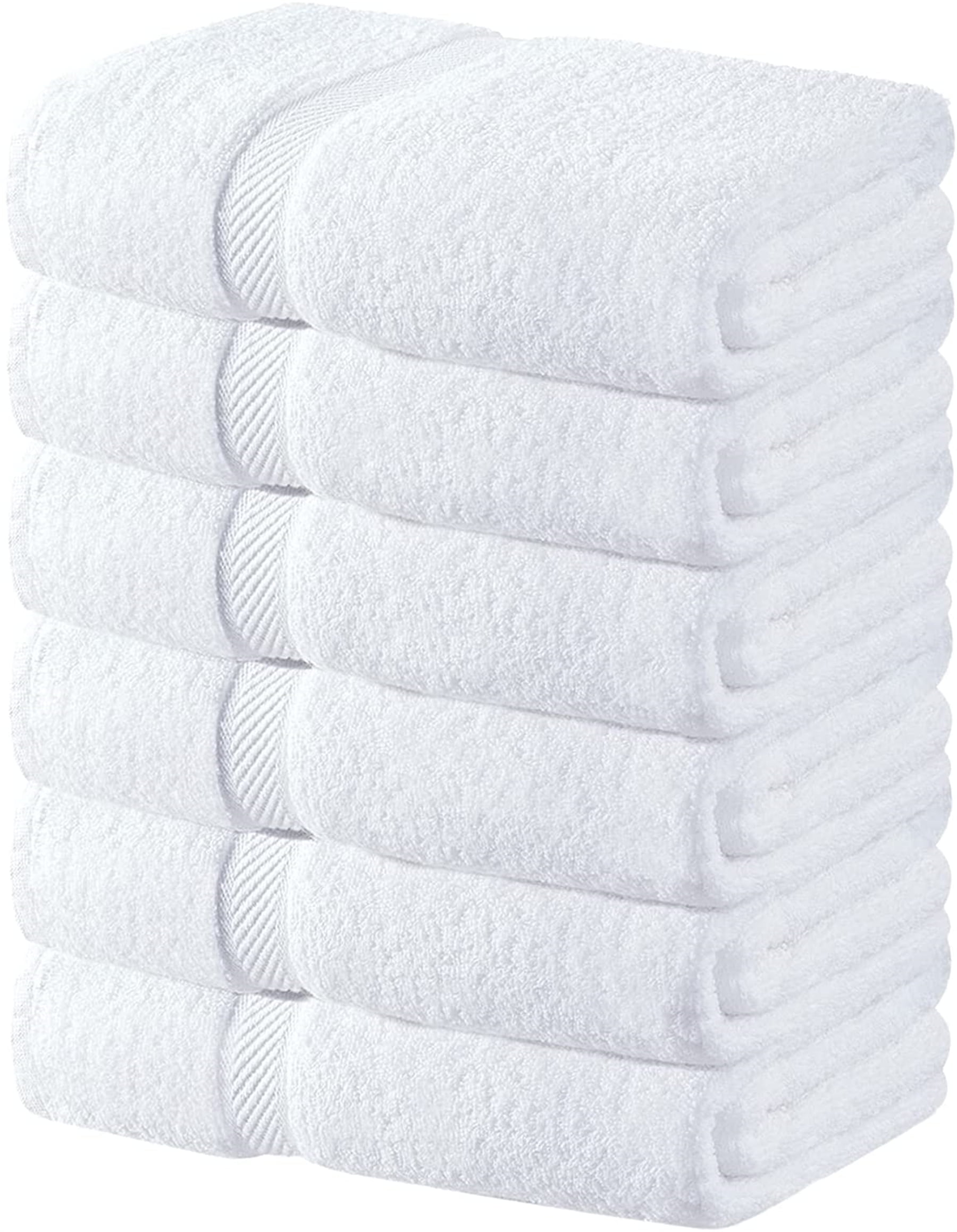 6 Pack Small Bath Towels 22 x 44 Inches 500 GSM Hotel, Pool & Gym ...