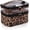 Leopard, variant on Double-layer Cosmetic Bag Makeup Bag Travel Makeup Bag Makeup Bags for Women Cosmetics Cases Portable Waterproof Foldable (Leopard)