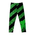 thumbnail image 7 of Avrnliq Girls St. Patrick's Day Green Glitter Shamrock Leggings, Stretchy Pants for Girls 4-10Y,Size 7 T, 7 of 7