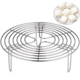 thumbnail image 1 of Miangastore Stainless Steel Steamer Rack Multifunctional Round Cooling Rack for Steaming Cooking and Baking, 1 of 9