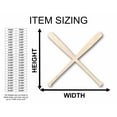 thumbnail image 2 of Unfinished Wood Baseball Bats Silhouette - Craft- up to 46" DIY 20" / 1", 2 of 3