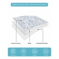thumbnail image 5 of Blue Boho Floral Twin Size Down Alternative Comforter, Lightweight Comforter Quilt Bedding Set with Pillow Shams Farmhouse Middle Century Flowers All Seasons Bed Comforter Duvet Insert 68"x86", 5 of 7
