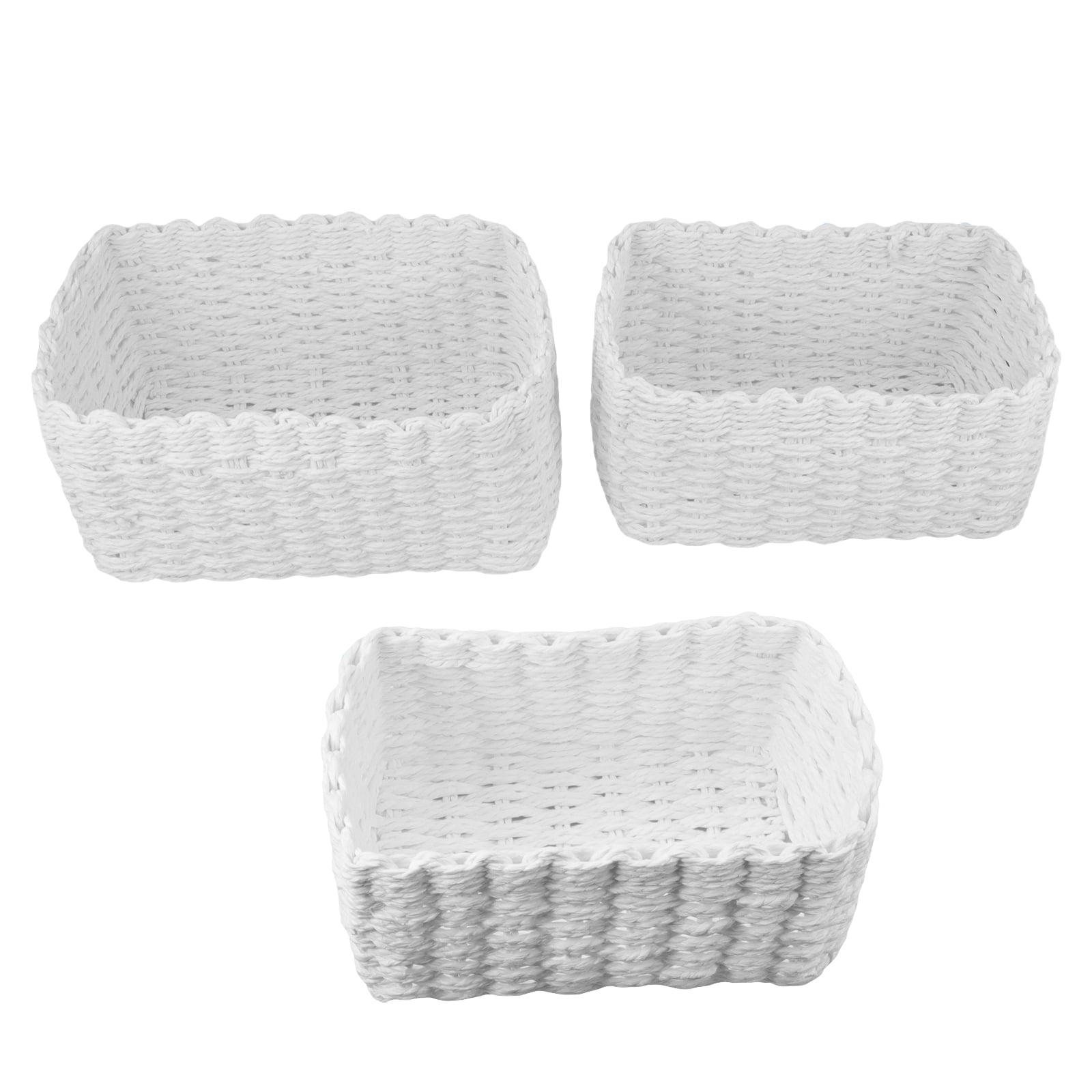 Frcolor Storage Basketssmall Organizing Basket Bathroom Shelves Woven