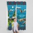 thumbnail image 2 of Jurassic World Dominion Kids Room Window Curtain Panels Drapes Set, 82" x 63", 2 of 6