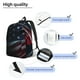 thumbnail image 3 of Disketp American Flag Waving Print print Canvas Backpack Lightweight Travel Daypack Student Rucksack Laptop Backpack-Small, 3 of 5