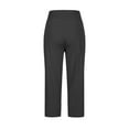 thumbnail image 4 of Caywon Women's Slim Fit Stretchy Comfortable Capris Pants with Pockets Ankle Length Leggings Trousers for Workout Casual Wear Black1# L, 4 of 6