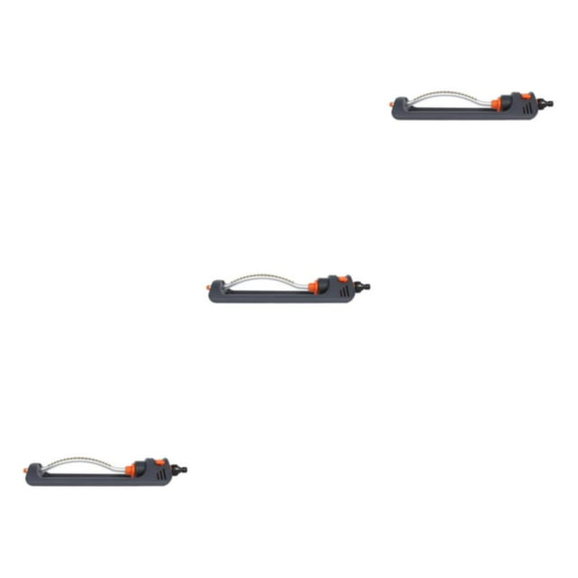 Thinsony Easy Watering Solution For Lawn Lawn Sprinkler With Extra-Large Base Easily CleanA Metal Sieve Orange black 3Set