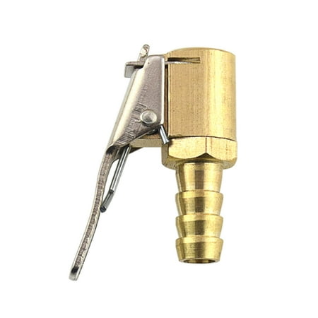 

Anself 1PCS Car Auto Zinc Alloy 6mm Tyre Wheel Tire Air Chuck Inflator Pump Valve Clip Clamp Connector Adapter for Cars