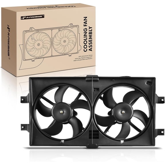 A-Premium Radiator Cooling Fan Assembly Replacement for 300M Concorde LHS Dodge Intrepid 1998-2003