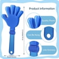 thumbnail image 2 of Baquetones de mano ZCYSRLQIN, azul real, 19 cm, plástico, 100 unidades, 2 of 7