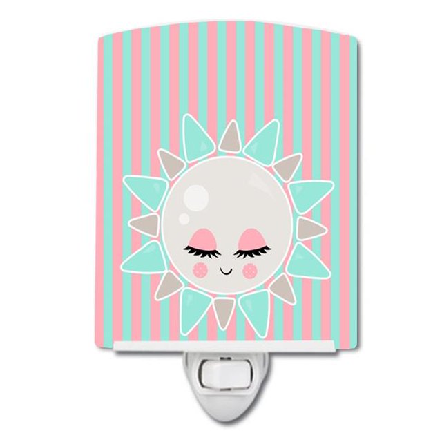 Carolines Treasures BB8719CNL Sun Face Ceramic Night Light