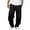 Black, variant on JTieacloth Mens Casual Linen Pants Casual Trousers With Pleated Detail And Side Pockets Comfortable Relaxed Fit Big And Tall Soft Pants Black