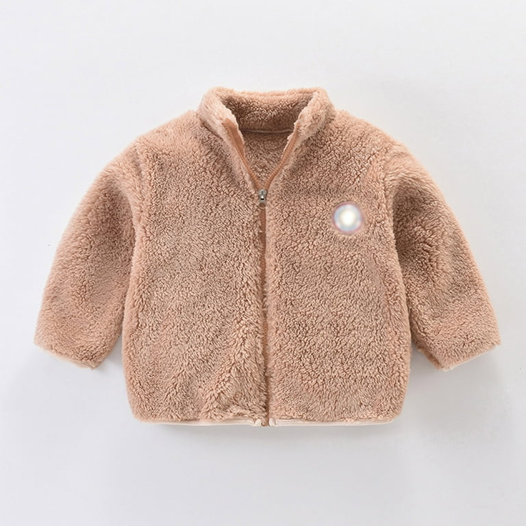 Kids Baby Girls Winter Coat Fleece Cute Jacket For Kids Infant