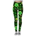 thumbnail image 1 of WILLBEST Mallas de Yoga de Cintura Alta Con Estampado Informal Para Mujer, Suaves y Cómodas, Para Entrenar, Correr, Pantalones Deportivos Elásticos Extra Grande, 1 of 4