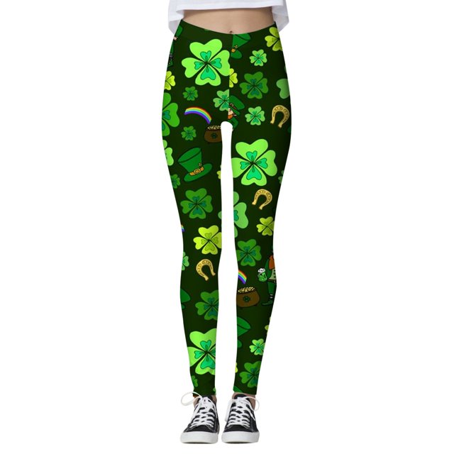 WILLBEST Mallas de Yoga de Cintura Alta Con Estampado Informal Para Mujer, Suaves y Cómodas, Para Entrenar, Correr, Pantalones Deportivos Elásticos Extra Grande
