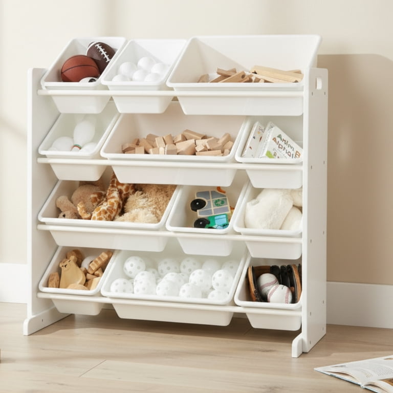 Humble Crew Cambridge Toy Storage Organizer with 12 Plastic