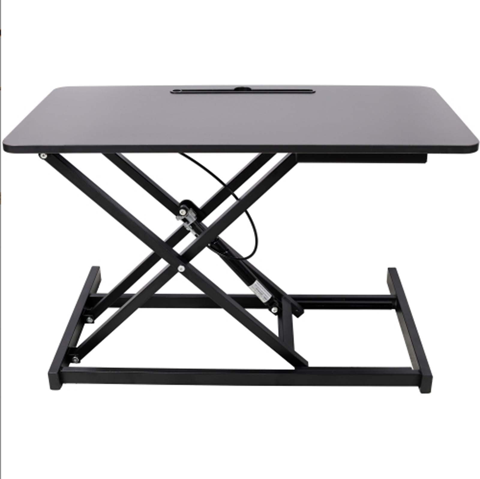 Dual Monitor & Laptop Stand Up Desk, 17" Wide Height Adjustable Computer Desk | Sit Stand Table Converter & Ergonomic Home Office Workstation