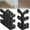 Black, variant on Metal Corner Protector, 6Pcs Vintage Brass Edge Shields, Decorative and Protective for Baseboards, Living Room, Bedroom, Office, Antique Furniture