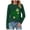 Dark Green, variant on Womens St Patrick Day Shirts Lucky Shamrock Tshirt Saint Patricks Day Green Clover Long Sleeve Tops,Size XXL