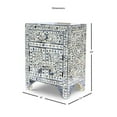 thumbnail image 3 of Bowery Hill Transitional 1-Drawer Wood and Bone Accent Chest in Lilac Gray, 3 of 3
