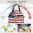 thumbnail image 4 of Fuzoiu Vintage American Flag Print Insulated Lunch Bag for Women Men Large Reusable Lunch Box Adult Leakproof Portable Cooler Tote Bags for Work Picnic, 4 of 7