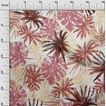 thumbnail image 3 of oneOone Viscose Jersey Beige Fabric Leaves Quilting Supplies Print Sewing Fabric By The Yard 60 Inch Wide, 3 of 4
