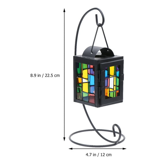 unbranded  Glass Wind Lamp Wedding Night Light Candle Holders Candelabra Candles Electric with Remote Black