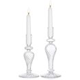 thumbnail image 1 of Bougeoir en Verre 2 Pcs Bougeoir à Bougie Large et Bougeoirs Filetés, 1 of 5