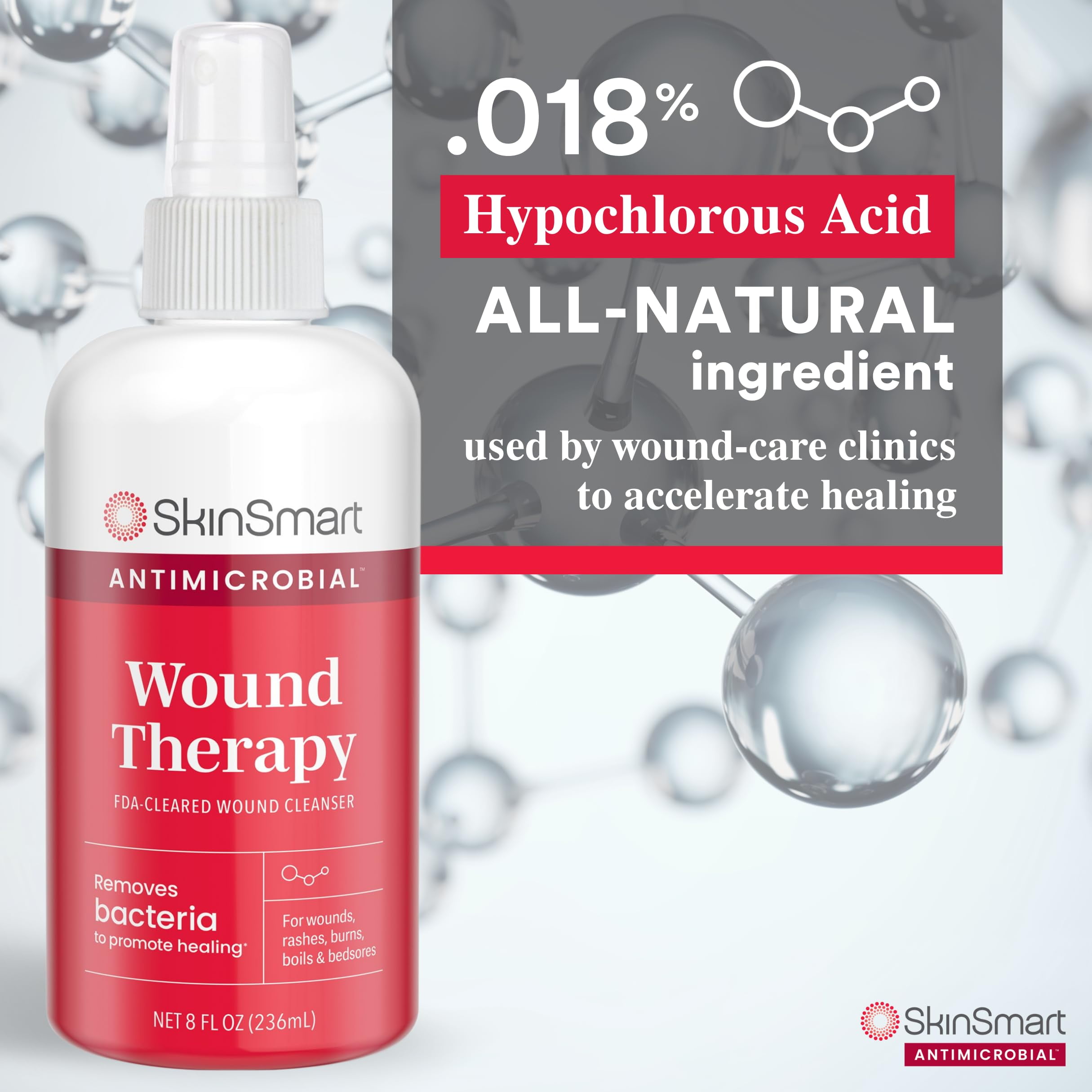 SkinSmart Antimicrobial Wound Therapy, Hypochlorous Acid Safely