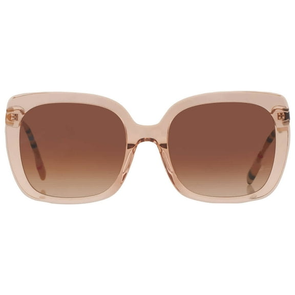 Burberry BE 4323F Plastic Womens Square Sunglasses Peach 56mm Adult