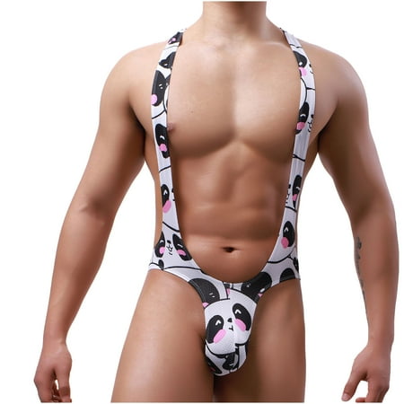 

BELLZELY Lingerie for Women Plus Size Clearance Men Casual Fashion Print Cute Underwear Body Sculpting Butt Lift Jumpsuit