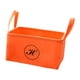 thumbnail image 3 of Organizador de juguetes para mascotas, cesta de fieltro con diseño exclusivo Naranja, 3 of 9