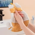 thumbnail image 4 of Niusricy Hand Towels, Funny Cartoon Cat Hanging Hand Towel for Kids, Bath Hand Towels for Bathroom Kitchen, Microfiber Washcloths, 4 of 7