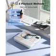 thumbnail image 2 of Reproductor de CD portátil MONODEAL HiFi estéreo con Bluetooth blanco, 2 of 9