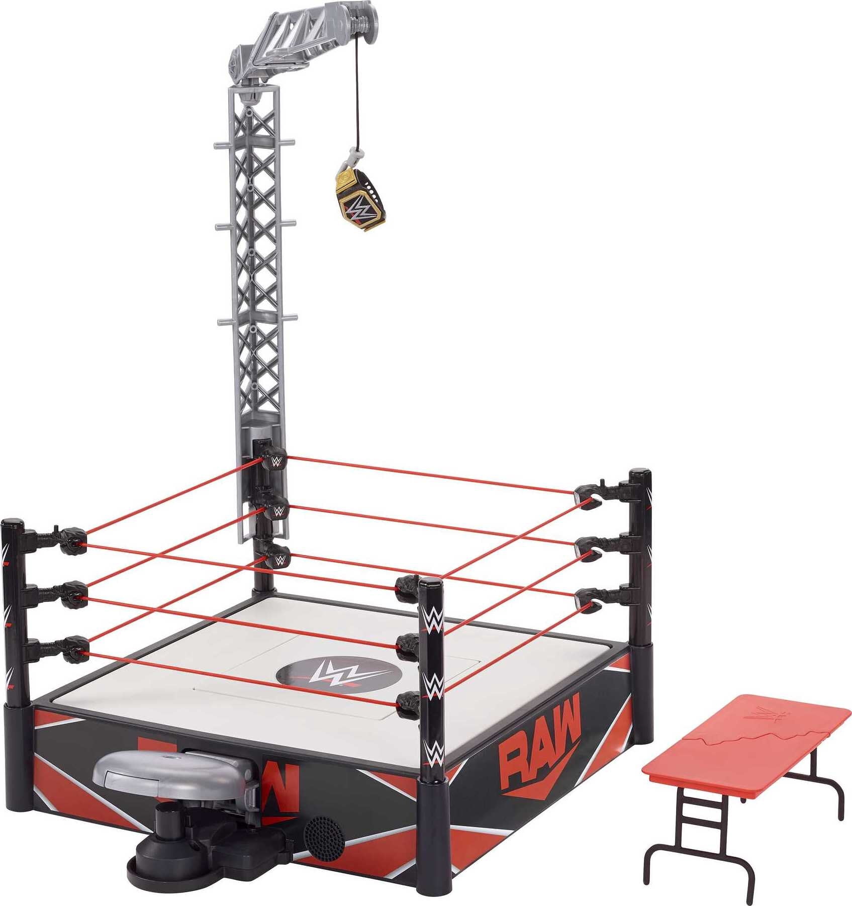 Wwe Wrekkin Kickout Ring Playset With Ref Mode Launcher Mode Walmart Com