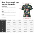 thumbnail image 4 of Bixox Men's Cartoon Leaf Mushroom Red Printed Short Sleeve Skinny Athletic T-Shirt, 4 of 6