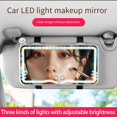 thumbnail image 2 of USB Rechargeable LED Makeup Mirror for Car Sun Visor with Adjustable Brightness, 2 of 6