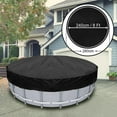 thumbnail image 4 of 4/6/8/10Ft Round Pool Cover, Solar Covers for Above Ground Pools, Inground Pool Cover Protector with Drawstring Design Increase Stability, Hot Tub Cover Ideal for Waterproof and Dustproof (Black), 4 of 6